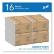 Scott KCC37490 Essential Multi-Fold Towels 8 x 9 2/5 in White (250 Sheets per Pack, 16 Packs per Carton)