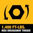 DEWALT 20V MAX Cordless Impact Wrench Kit, 1/2" Hog Ring With 4-Mode Speed (DCF900P1)