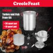 Creole Feast Premium Aluminum Propane 30-Quart 20-lb. cylinder Electronic Ignition Gas Turkey Fryer