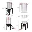 Creole Feast Premium Aluminum Propane 30-Quart 20-lb. cylinder Electronic Ignition Gas Turkey Fryer