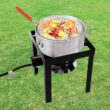 Creole Feast Premium Aluminum Propane 30-Quart 20-lb. cylinder Electronic Ignition Gas Turkey Fryer