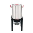 Creole Feast Premium Aluminum Propane 30-Quart 20-lb. cylinder Electronic Ignition Gas Turkey Fryer