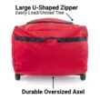 Santa's Bags Rolling Duffle Bag Tree Storage Bag - Big Wheeled 9 Foot Christmas Tree Storage Bag