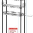 Hodonas Bathroom Organizer Over Toilet Storage, 4-Tier Toilet Shelf Bathroom Shelves Over Toilet, Gray Hodonas Bathroom Organizer Over Toilet Storage, 4-Tier Toilet Shelf Bathroom Shelves Over Toilet, Above Toilet Storage Rack Bathroom Space Saver, Gray - 3