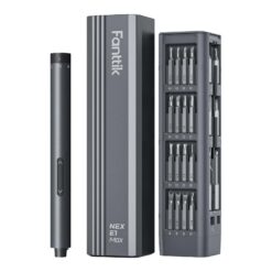 Fanttik E1 Max 3.7V Mini Precision Electric Screwdriver, 50-in-1 Magnetic Bits, 2 Torque Settings, Pop-Up Magnetic Case