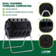 FCMP Outdoor IM4000 Dual Chamber Tumbling Composter Canadian-Made
