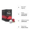Peet's Coffee, Medium Roast Espresso Pods Compatible with Nespresso Original Machine, Crema Scura Intensity 9, 50 Count