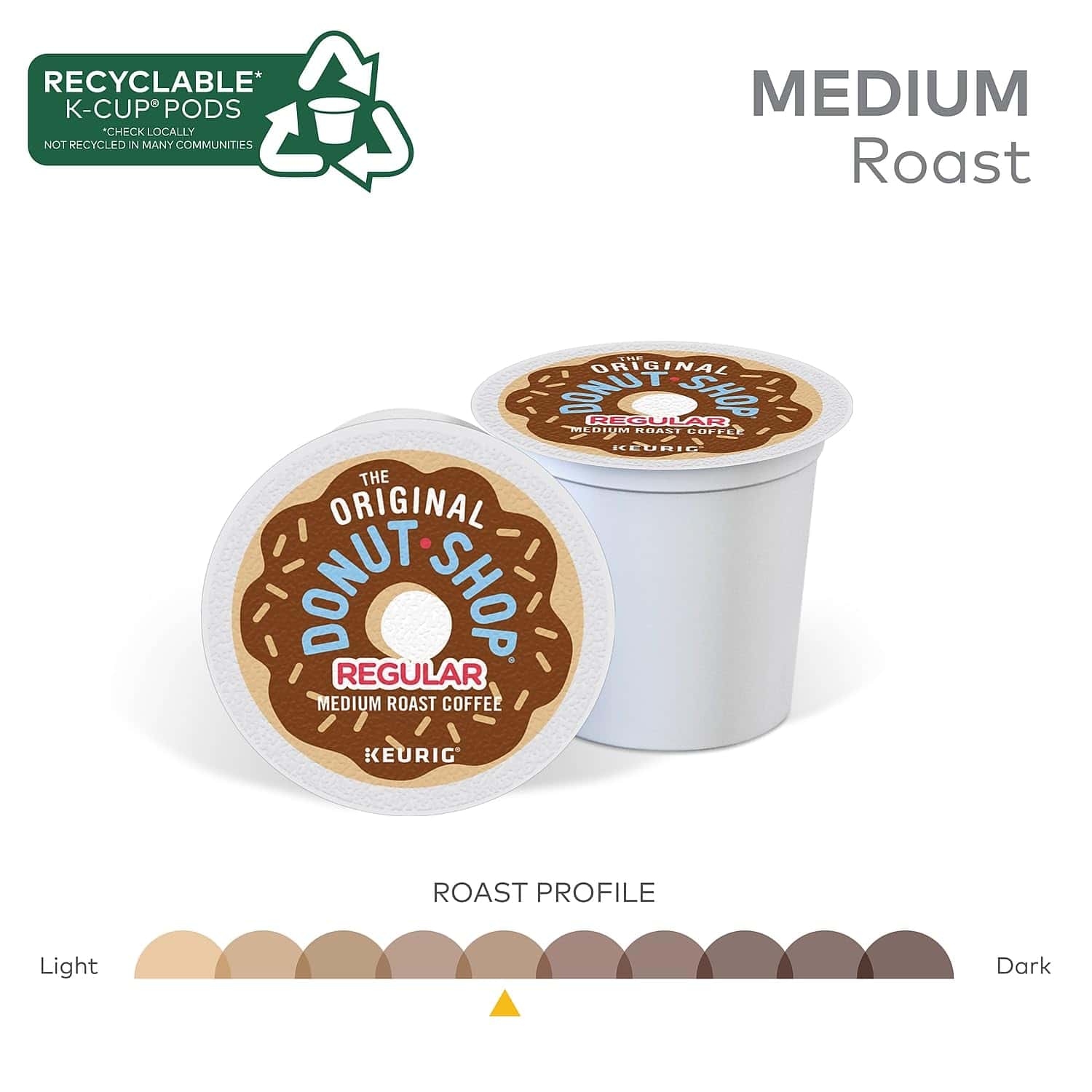 The Original Donut Shop Regular Keurig Single-Serve K-Cup Pods, Medium Roast Coffee, 96 Count (4 Packs of 24) The Original Donut Shop Regular Keurig Single-Serve K-Cup Pods, Medium Roast Coffee, 96 Count (4 Packs of 24) - Image 3