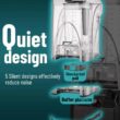WantJoin Commercial Blender 2200W - Quiet Sound Enclosure, Powerful Professional-Grade, Self-Cleaning, Black WantJoin Commercial Blender 2200W - Quiet Sound Enclosure, Powerful Professional-Grade, Self-Cleaning, Black