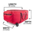 Santa's Bags Rolling Duffle Bag Tree Storage Bag - Big Wheeled 9 Foot Christmas Tree Storage Bag