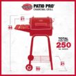 Char-Griller 18.5-in W Black Barrel Charcoal Grill