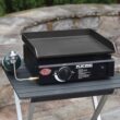 Char-Griller Flat Iron Portable Griddle 1-Burner Liquid Propane Flat Top Grill