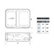TOUGHBUILT STACKTECH 21-in Black Plastic Lockable Tool Box