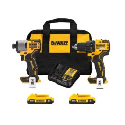 DEWALT 20V MAX 2-Tool Brushless Power Tool Combo Kit with Soft Case (2-Batteries and Charger Included)