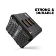 TOUGHBUILT STACKTECH XL 21-in Ball-bearing 3-Drawer Black Plastic Tool Box