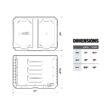 TOUGHBUILT STACKTECH XL 21-in Ball-bearing 3-Drawer Black Plastic Tool Box