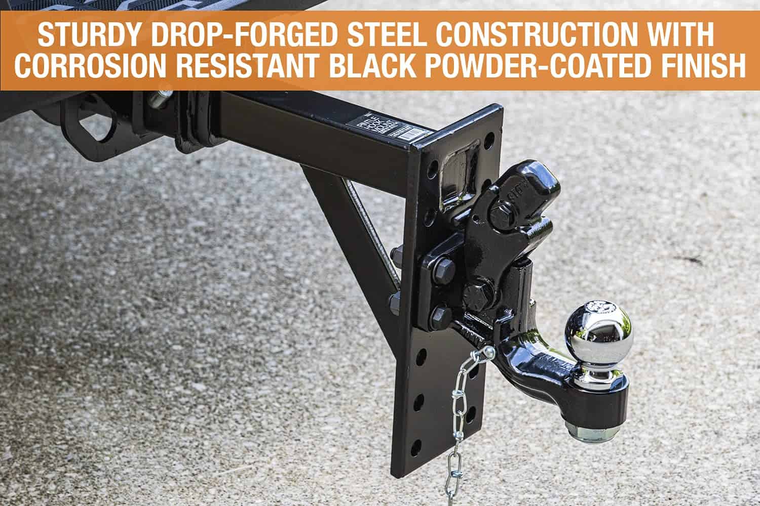Buyers Products (BH82516) 8-Ton Combination Hitch, 2-5/16 Inch Ball , Black Buyers Products (BH82516) 8-Ton Combination Hitch, 2-5/16 Inch Ball , Black - Image 3