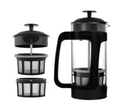 ESPRO - P3 French Press - Double Micro-Filtered Coffee and Tea Maker, Grit-Free and Bitterness-Free Brews - (Black, 32 Oz)