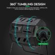 F2C Compost Bin Outdoor Dual Chamber Tumbling Composter 43 Gallon BPA Free Large Tumbler Composters Tumbling