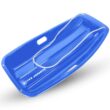 Slippery Racer Downhill Sprinter Flexible Kids Toddler Plastic Cold-Resistant Toboggan Snow Sled with Pull Rope and Handles, Blue