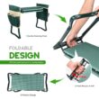 KVR Upgraded Garden Kneeler and Seat with Thicken & Widen Soft Kneeling Pad, Heavy Duty Foldable Gardener Stool