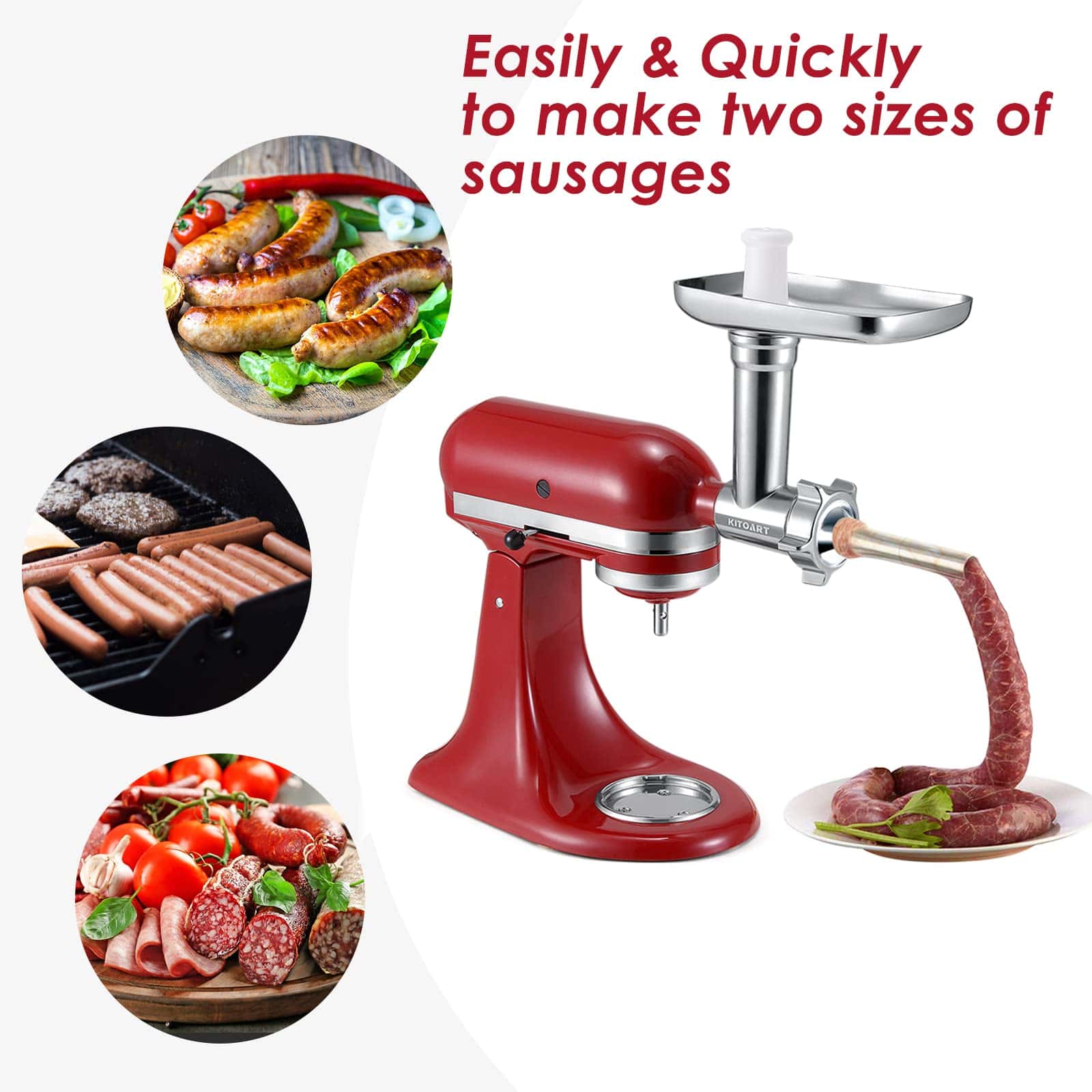 Metal Food Grinder Attachments for KitchenAid Stand Mixers Metal Food Grinder Attachments for KitchenAid Stand Mixers - Image 7