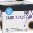 Happy Belly Dark Roast Coffee Pods, Compatible with Keurig 2.0 K-Cup Brewers, 100 Count
