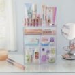 STORi Audrey Stackable Clear Bin Plastic Organizer Drawers, 2 Piece Set, Organize Cosmetics and Beauty Supplies on a Vanity