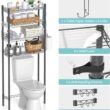 Hodonas Bathroom Organizer Over Toilet Storage, 4-Tier Toilet Shelf Bathroom Shelves Over Toilet, Gray Hodonas Bathroom Organizer Over Toilet Storage, 4-Tier Toilet Shelf Bathroom Shelves Over Toilet, Above Toilet Storage Rack Bathroom Space Saver, Gray - 7