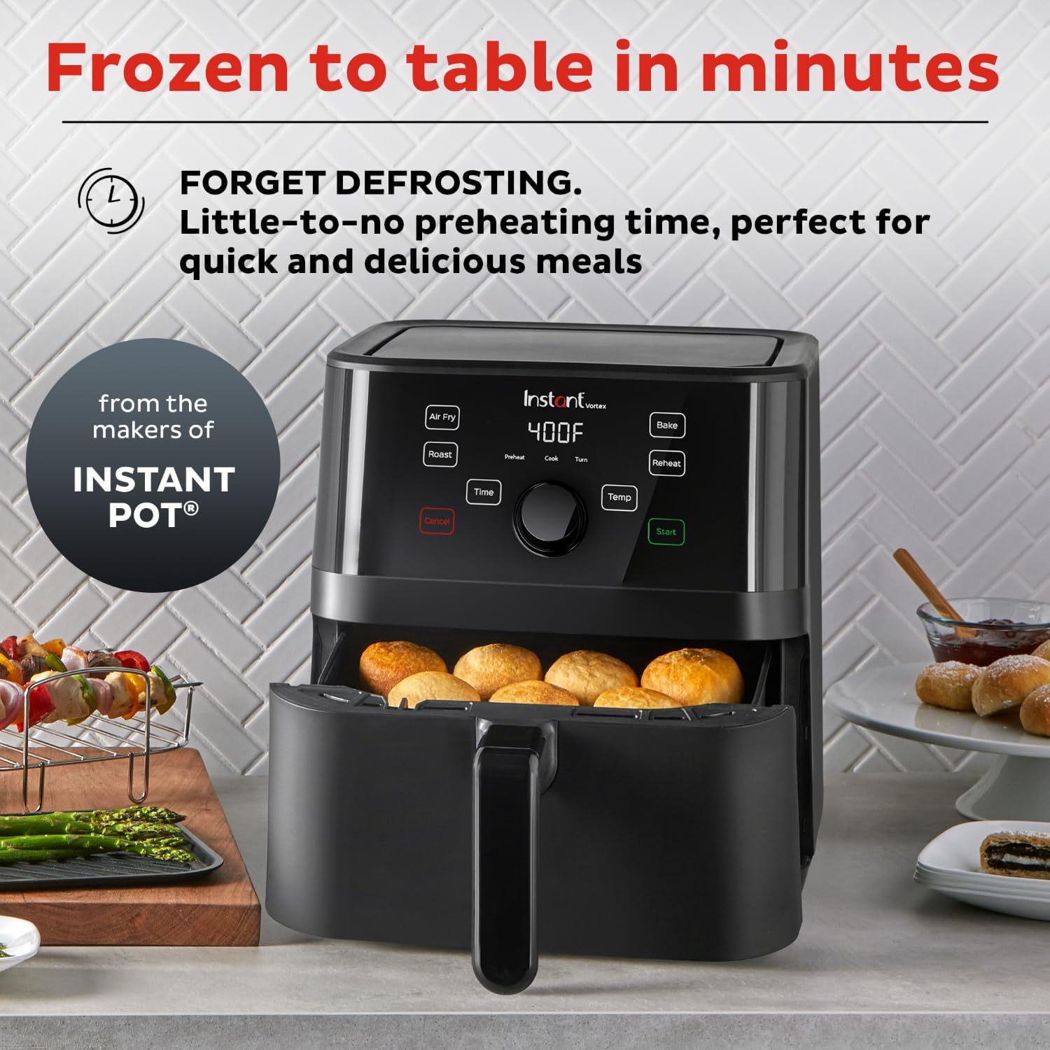 Instant Pot 5.7 qt. Black Vortex Air Fryer Instant Pot 5.7 qt. Black Vortex Air Fryer - Image 2