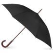 Totes Eco Auto Open Umbrella Classic Wooden J Stick Handle with Easy Grip