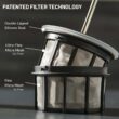 ESPRO - P3 French Press - Double Micro-Filtered Coffee and Tea Maker, Grit-Free and Bitterness - Free Brews - (Black, 32 Oz)