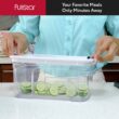 Fullstar All-in-1 Vegetable Chopper, Mandoline Slicer & Cheese Grater (6 in 1, Black/White)