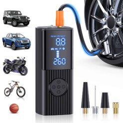 Hafuloky Tire Inflator Portable Air Compressor - 180PSI & 20000mAh Portable Air Pump, Accurate Pressure LCD Display