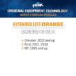 PEAK OET Extended Life Orange Concentrate Antifreeze/Coolant for North American Vehicles, 1 Gal.