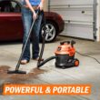 Armor All AA255W 2.5 Gallon 2 Peak HP Utility Wet/Dry Car and Shop Vacuum, 2.5-Gallon, Orange