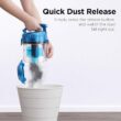 Eureka WhirlWind Bagless Canister Vacuum Cleaner, Lightweight Vac for Carpets and Hard Floors, Blue - 6