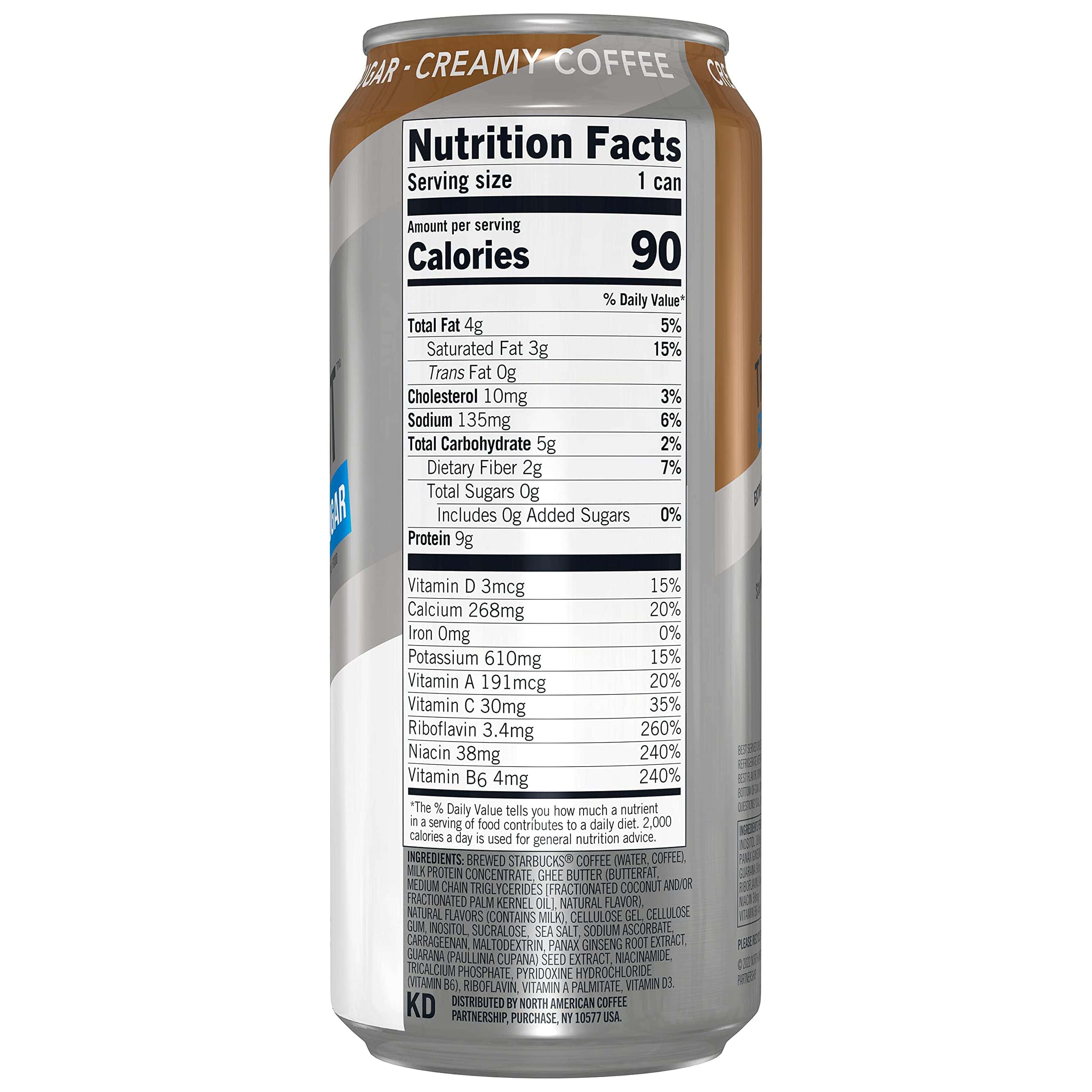 Starbucks Tripleshot Zero Sugar Energy Extra Strength Espresso Coffee Beverage, Milk Chocolate, 15 oz Cans (12 Pack), Brown Starbucks Tripleshot Zero Sugar Energy Extra Strength Espresso Coffee Beverage, Milk Chocolate, 15 oz Cans (12 Pack), Brown - Image 4