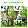 KVR Upgraded Garden Kneeler and Seat with Thicken & Widen Soft Kneeling Pad, Heavy Duty Foldable Gardener Stool