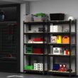 PrimeZone Storage Shelves 5 Tier Adjustable Garage Storage Shelving, Heavy Duty Metal Storage Utility Rack Shelf Unit for Warehouse Pantry Closet Kitchen, 28