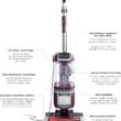 Shark LA702 Rotator Pet Lift-Away ADV Upright Vacuum with DuoClean PowerFins HairPro & Odor Neutralizer Technology, Wine Purple, 0.8 Qt. Dust Cup - 12