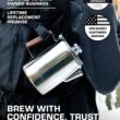 COLETTI Bozeman Camping Coffee Pot – Percolator Coffee Pot for Campfire or Stove Top Coffee Making – 9 CUP