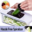 Fullstar Mandoline Slicer for Kitchen, Cheese Grater Vegetable Spiralizer and Veggie Slicer for Cooking & Meal Prep