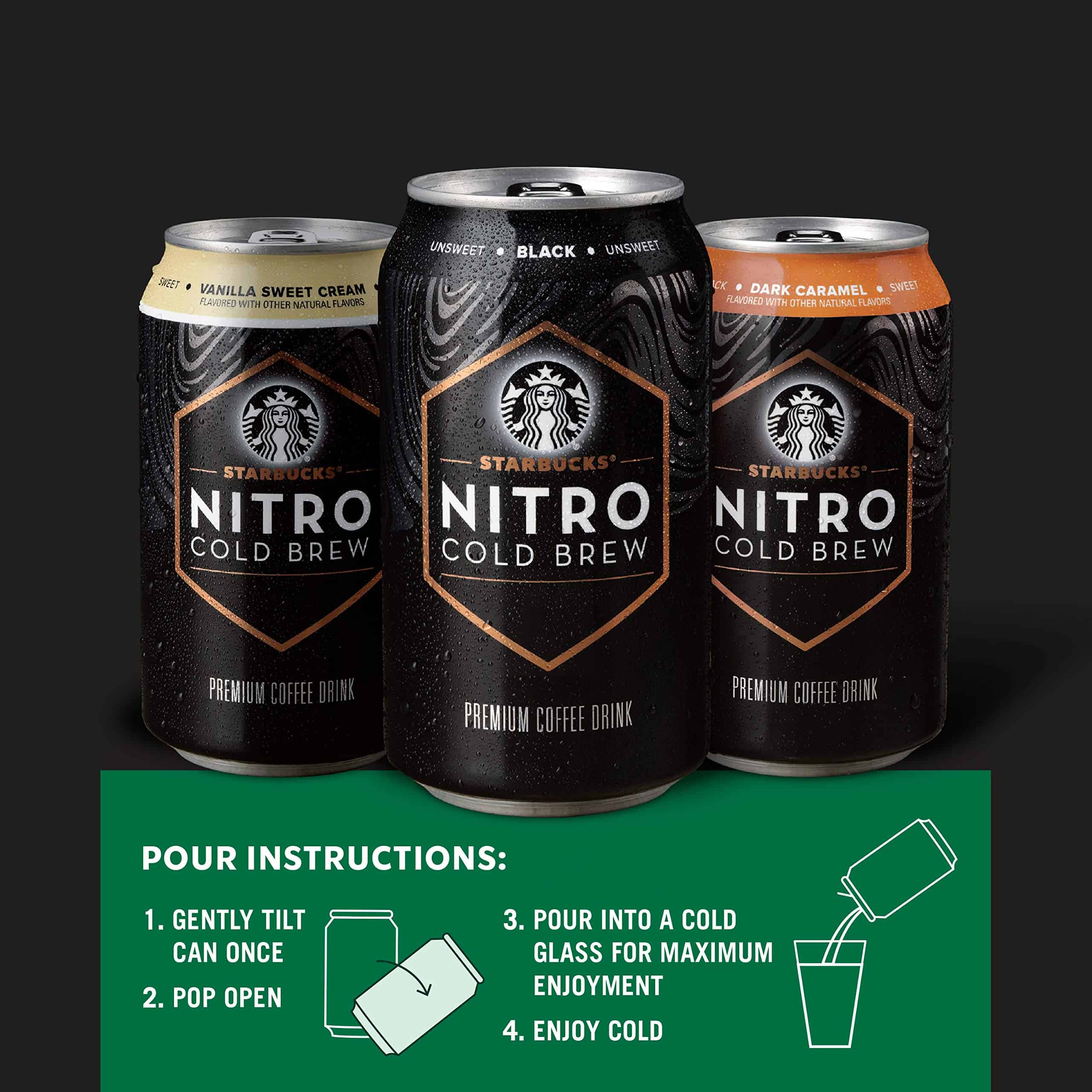 Starbucks Nitro Cold Brew, Vanilla Sweet Cream 9.6 fl oz Can (8 Pack) (Packaging May Vary) Starbucks Nitro Cold Brew, Vanilla Sweet Cream 9.6 fl oz Can (8 Pack) (Packaging May Vary) - Image 4