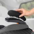 Chicco GoFit Plus Backless Booster Car Seat with LATCH Attachment and Quick-Release LATCH Removal, Iron/Black