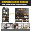 PrimeZone Storage Shelves 5 Tier Adjustable Garage Storage Shelving, Heavy Duty Metal Storage Utility Rack Shelf Unit for Warehouse Pantry Closet Kitchen, 28