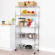 Seville Classics 5-Tier Wire Shelving with Wheels, 5-Tier, 30