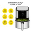 Chefman TurboTouch 5 Qt. Air Fryer, Stainless Steel Compact and Healthy Way To Cook Oil-Free, One-Touch Digital Controls Chefman TurboTouch 5 Qt. Air Fryer, Stainless Steel Compact and Healthy Way To Cook Oil-Free, One-Touch Digital Controls