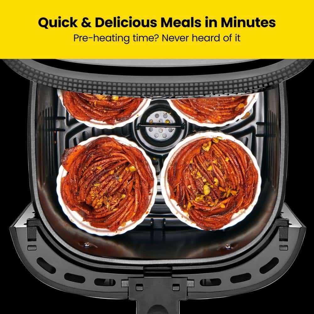 Chefman TurboTouch 5 Qt. Air Fryer, Stainless Steel Compact and Healthy Way To Cook Oil-Free, One-Touch Digital Controls Chefman TurboTouch 5 Qt. Air Fryer, Stainless Steel Compact and Healthy Way To Cook Oil-Free, One-Touch Digital Controls - Image 5