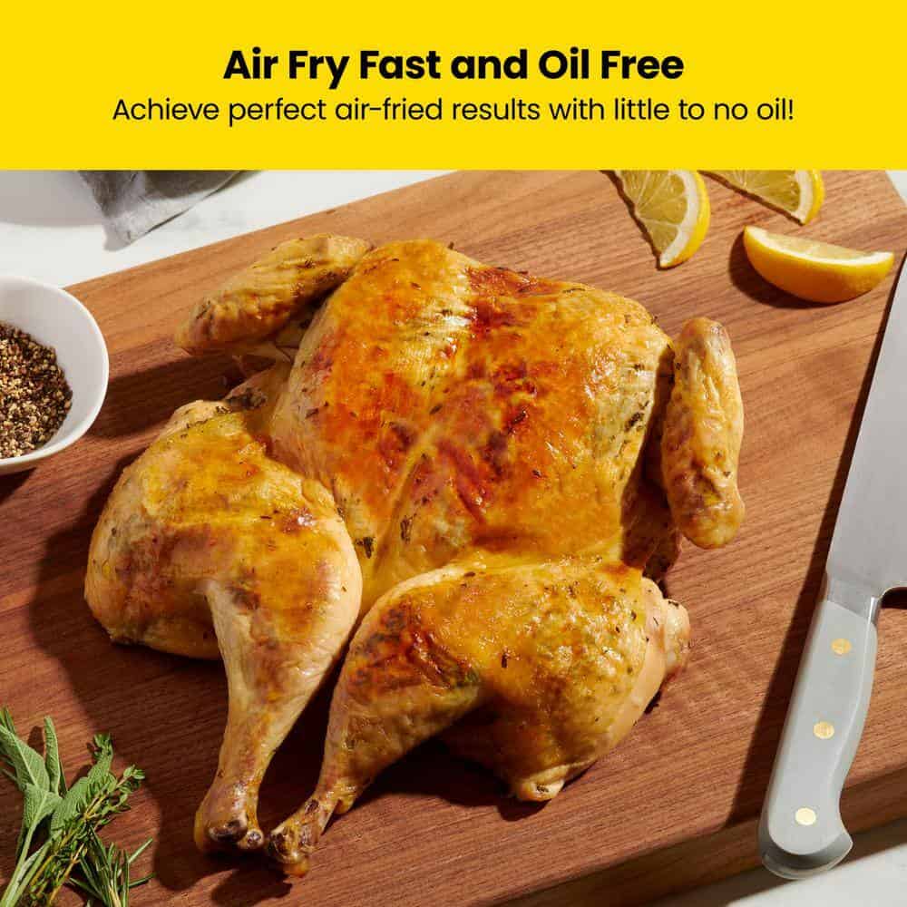 Chefman TurboTouch 5 Qt. Air Fryer, Stainless Steel Compact and Healthy Way To Cook Oil-Free, One-Touch Digital Controls Chefman TurboTouch 5 Qt. Air Fryer, Stainless Steel Compact and Healthy Way To Cook Oil-Free, One-Touch Digital Controls - Image 4